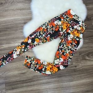 3D aerie floral print legging